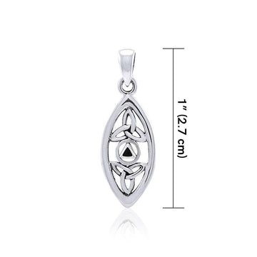 AA Recovery With Trinity Knot Silver Pendant TPD3937 - Jewelry